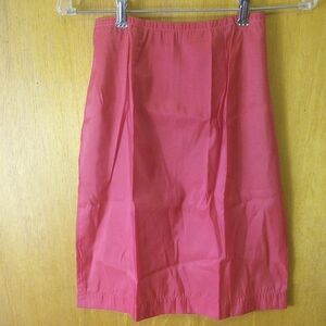 American Maid Red Half Slip, Nylon & Polyester, Size 24 S, Zipper